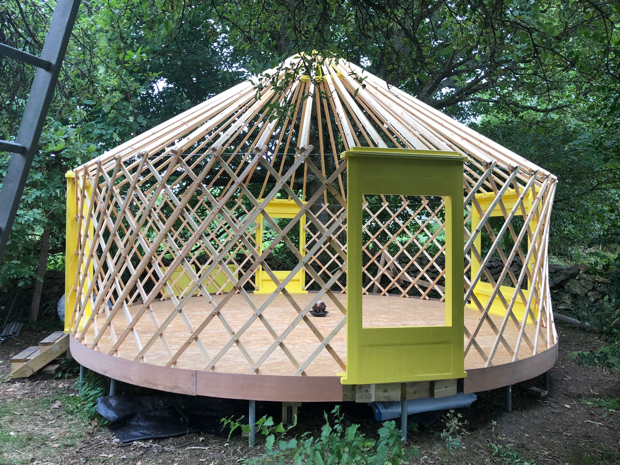 Yurt frame structure